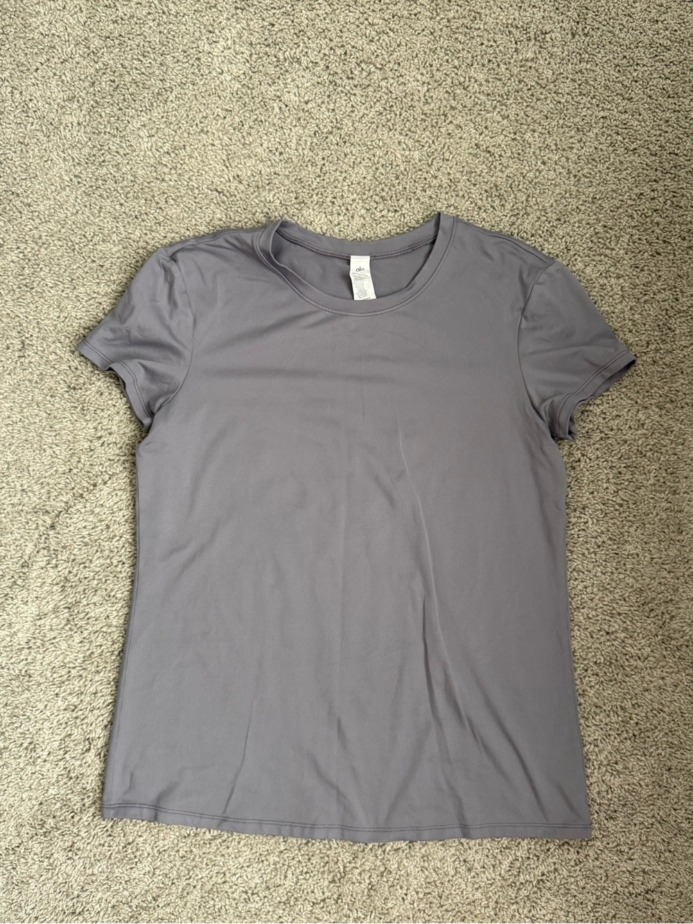 Alo Gray Crewneck Women's Tee